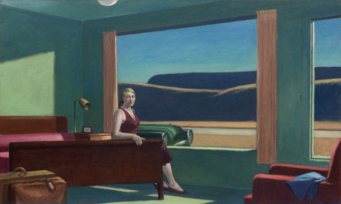 Western Motel, Ed. Hopper, 1957, Oil on canvas, 30.25 x 50.125 inches