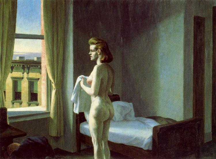 Morning in a City, Ed. Hopper, 1944, Oil on canvas, 44 5/16 x 59 13/16 in.