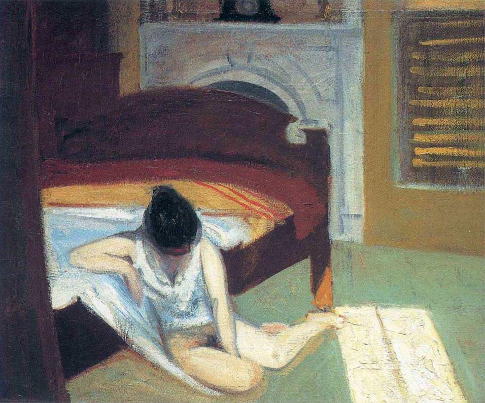 Summer Interior, Ed. Hopper, 1909, Oil on canvas, 24 x 29 in.