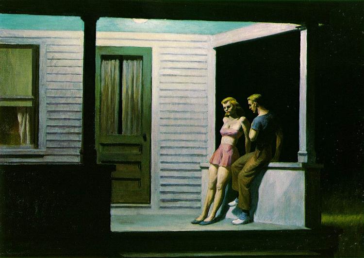 Summer Evening, Ed. Hopper, 1947, Oil on canvas, 30 x 42 in.
