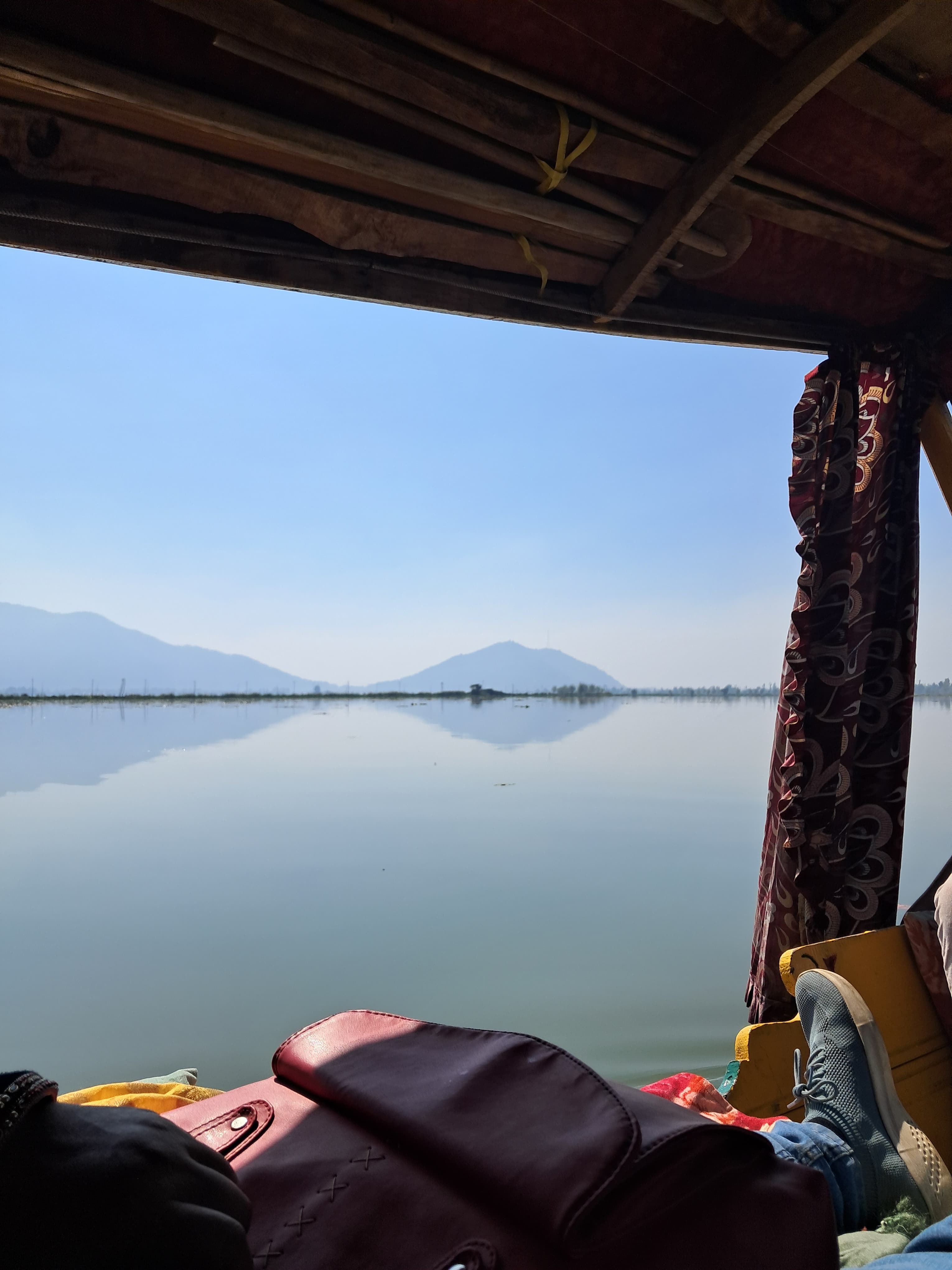 Dal Lake from the shikaara. Picture by my sister