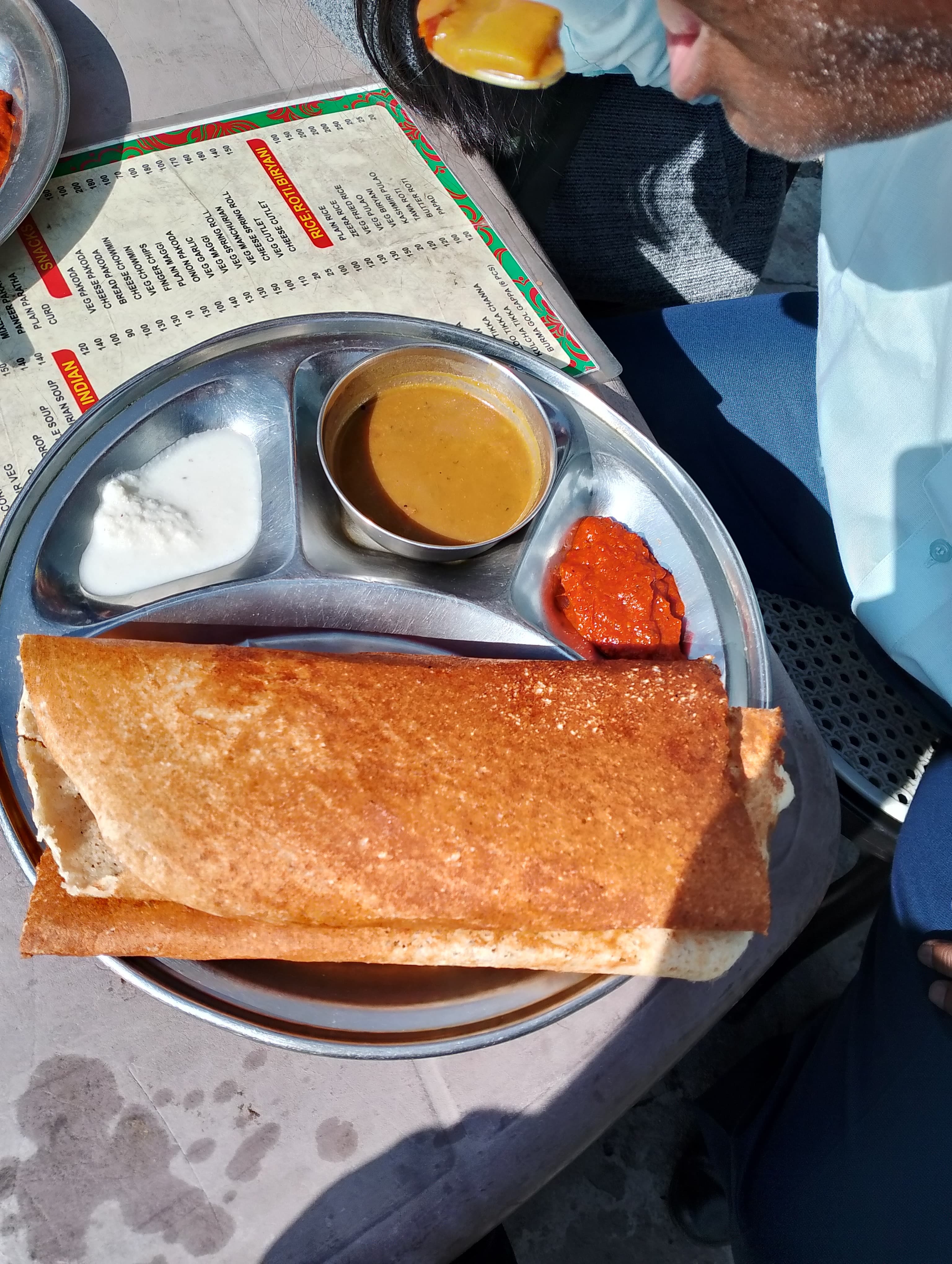 Masala Dosa at Tangmarg. On the way to Gulmarg