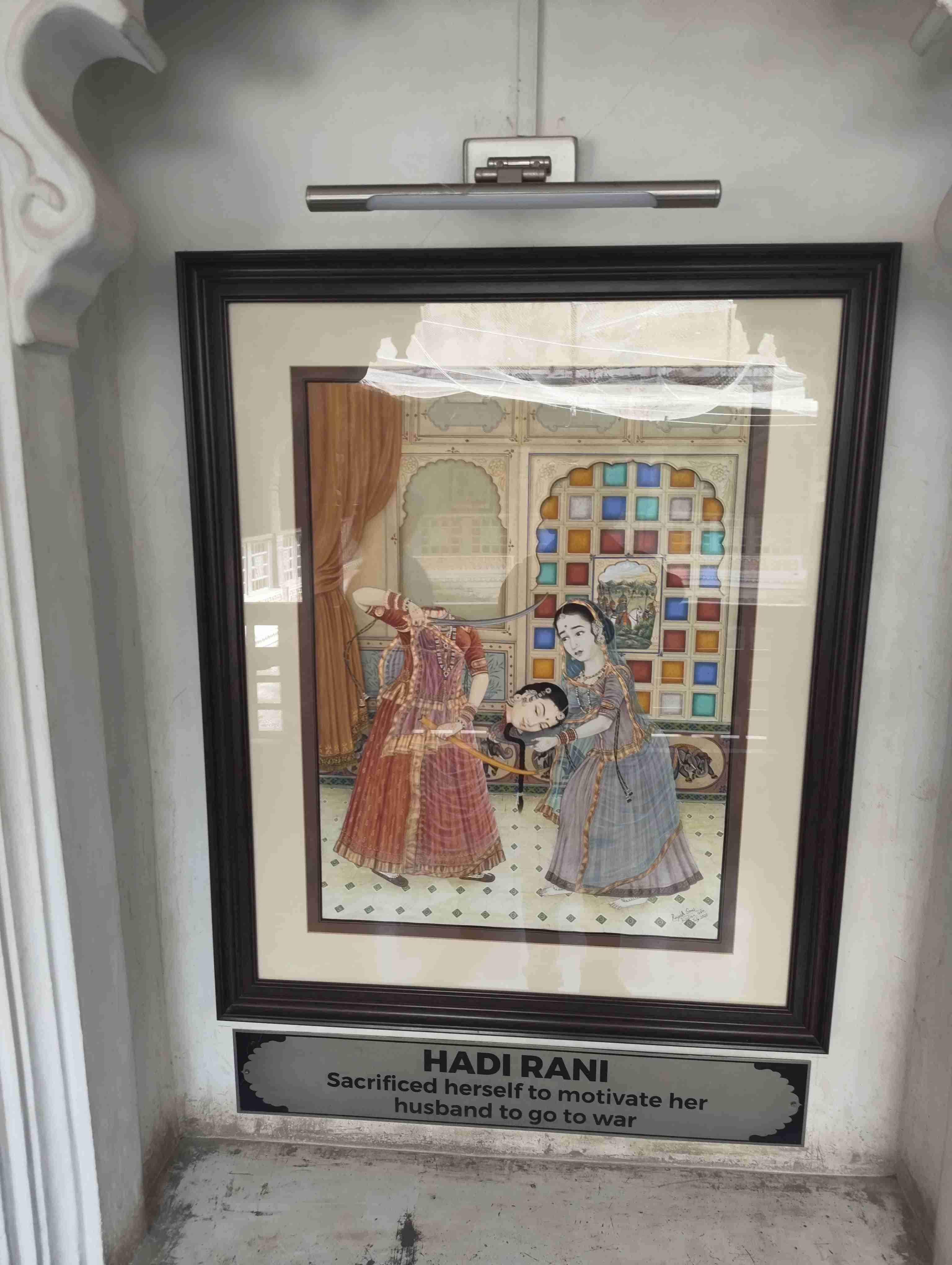 Hadi Rani. She chopped her head to motivate her husband to go to war. Udaipur ‘25